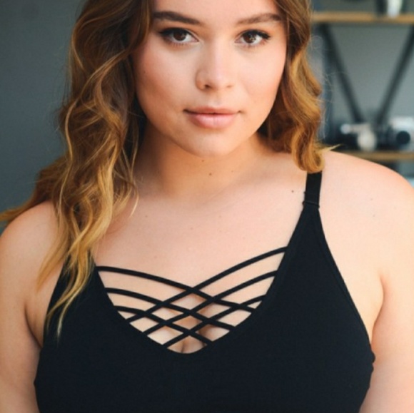Other - Plus Size Strappy Front Bralette